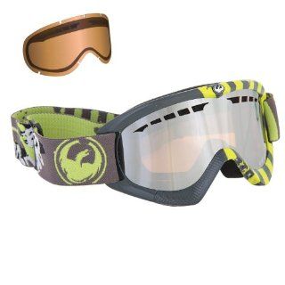 Dragon DX J Fright Night Snow Goggles   Ionized + Amber Lens : Ski Goggles : Sports & Outdoors