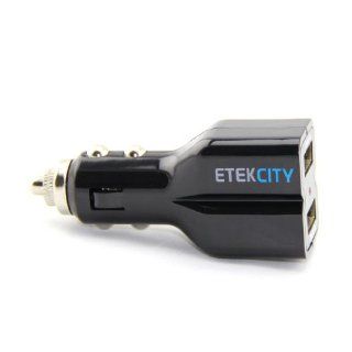 Etekcity MK347 15W/5V/3A Dual USB High Output Universal Ports Car Vehicle Charger, ANON 2px, IC chip for Over heated Protection, Full Speed Charges to Apple iPads, iPhones, iPods, Tablets, Android Devices, Cell Phones, and Other Rechargeable Electronic De