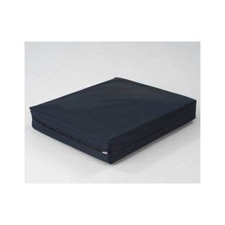 Seat cushion   16" x 18" x 3" with navy colored cover. This chair cushion convoluted foam allows passage of air and relief of pressure for long term use. This polyurethane foam seat cushion provides comfort for long term sitting.: Everything