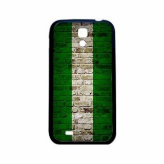Nigeria Brick Wall Flag Samsung Galaxy S4 Black Silcone Case   Provides Great Protection Cell Phones & Accessories