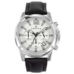 Certus Paris Men's Silver Dial Calfskin Chronograph Date Watch Certus Paris Men's More Brands Watches