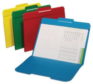Globe Weis Secure File Folders, 1/3 Cut Top Tabs, Letter Size, Assorted Colors, 24 Folders Per Box (153L P24 ASST) : Office Products