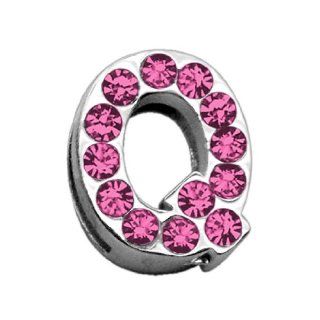 Mirage Pet Products Sliding Collar Charms, Letter Q, 3/4 Inch, Pink : Pet Supplies