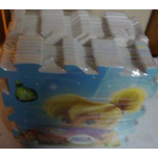 Disney Tinkerbell Fairies Eva Soft Foam Puzzle Play Mat 4' x 4' : Tiled Puzzle Play Mats : Baby