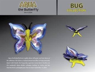 Aqua the Butterfly Looking Glass Torch Sculpture: Toys & Games