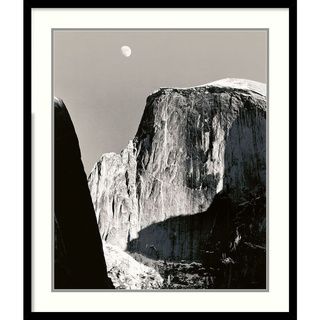 Ansel Adams 'Moon Over Half Dome' Framed Art Print Prints