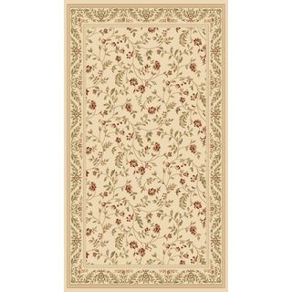 Traditional Woven Cream Floral (7'10 x 10'2) 7x9   10x14 Rugs