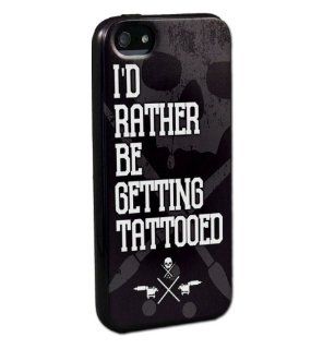 Sullen Id Rather Be Getting Tattooed Iphone 4 Case: Cell Phones & Accessories