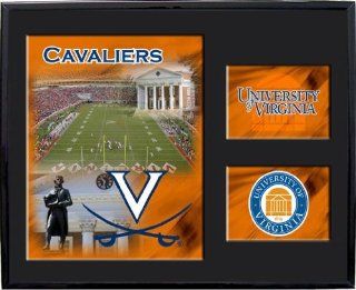 Racing Reflections Virginia Cavaliers 11" x 14" Black Matted Mylar Framed Logo Wall Hanging  Sports Related Merchandise  Sports & Outdoors