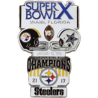Super Bowl X Oversized Commemorative Pin : Sports Related Pins : Sports & Outdoors