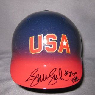 Jennie Finch Autographed Team USA Mini Helmet : Sports Related Collectibles : Sports & Outdoors