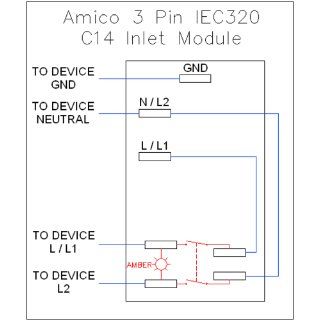 Inlet Module Plug Fuse Switch Male Power Socket 10A 250V 3 Pin IEC320 C14: Electronics