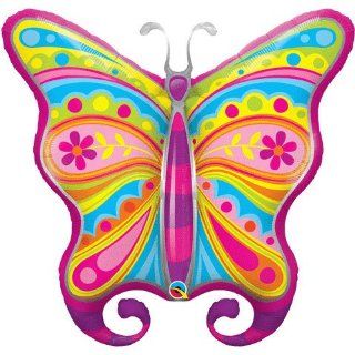 40" Paisley Butterfly Helium Shape Foil Balloon (1 per package): Toys & Games
