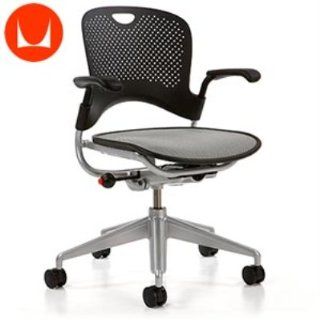 Herman Miller Caper XR Black W/Silver Frame Multipurpose Chair   Adjustable Home Desk Chairs