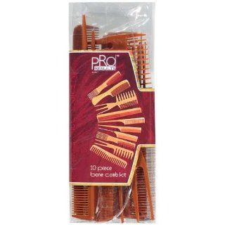 PRO RESULTS BY LUXOR 10 PIECE BONE COMB STYLING KIT : Hair Combs : Beauty
