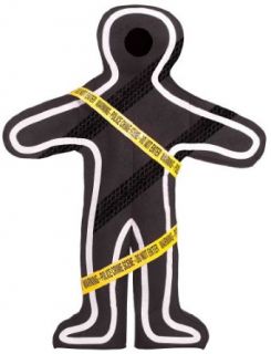 Hit & Run Chalk Outline Adult Costume: Adult Sized Costumes: Clothing