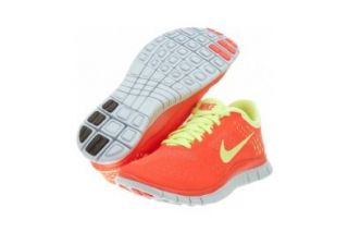 Nike Free Run 4.0 Women's Running Shoes Crimson/Lemon/Platinum 511527 630 Shoes