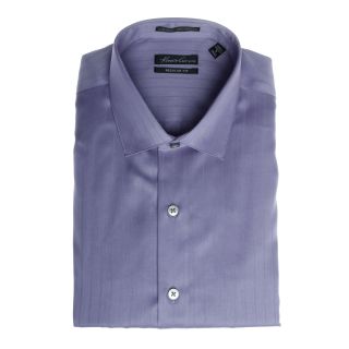 Kenneth Cole Kenneth Cole Mens Striped Dress Shirt In Light Purple Purple Size One Size Fits Most