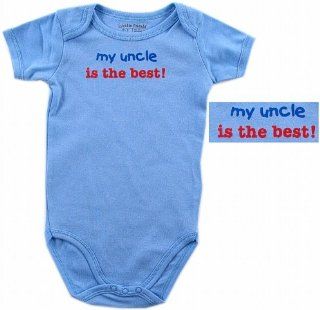 Baby Says Bodysuit   My Uncle is the Best, 0 3 months: Baby