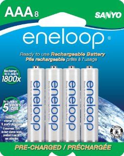 eneloop AAA 1800 cycle, Ni MH Pre Charged Rechargeable Batteries, 8 Pack (discontinued by manufacturer): Electronics