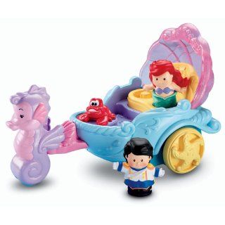 Fisher Price Little People Disney Princess: Ariel's Coach: Toys & Games