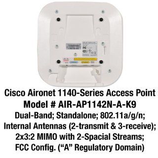 Cisco Aironet 1140 Series AIR AP1142N A K9 802.11a/g/n 2x3:2 MIMO Standalone Wireless Access Point AP: Computers & Accessories
