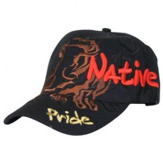 Native American Pride Adjustable Hat (Several Color Options)   Native Pride   Black at  Mens Clothing store Baseball Caps
