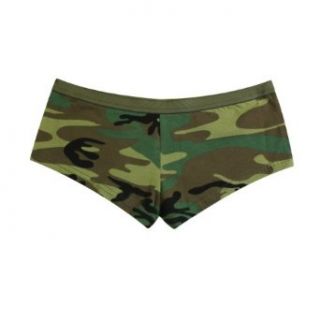 Women's Woodland Camo Booty Shorts   Available in Several Sizes: Clothing