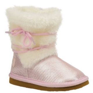 Osh Kosh B'Gosh Kid's Louanne Faux Fur Sparkly Boot, Pink, 10 M US Toddler: Shoes