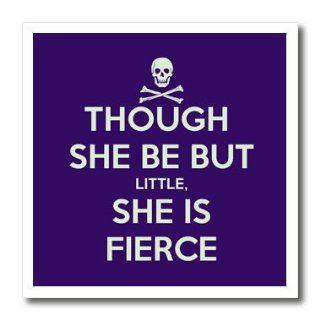 ht_128183_3 EvaDane   Funny Quotes   Though she be but little, she is fierce. Shakespeare Humor.   Iron on Heat Transfers   10x10 Iron on Heat Transfer for White Material: Patio, Lawn & Garden