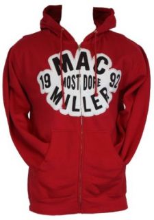 Mac Miller Mens Zip Up Hoodie Sweatshirt  Cloudy White Most Dope Since 1994: Novelty T Shirt: Clothing