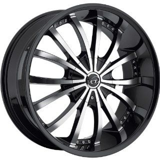 VCT Mancini 26 Black Wheel / Rim 6x135 & 6x5.5 with a 30mm Offset and a 87.1 Hub Bore. Partnumber V63 26101261351397+30BM: Automotive