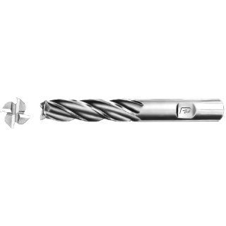 F&D Tool Company 18555 FC718A Multiple Flute End Mill, Center Cutting, Single End, Long, High Speed Steel, 1/2" Mill Diameter, 1/2" Shank Diameter, 2" Flute Length, 4" Overall Length, 6 Number of Flutes: Milling Cutters: Industrial 