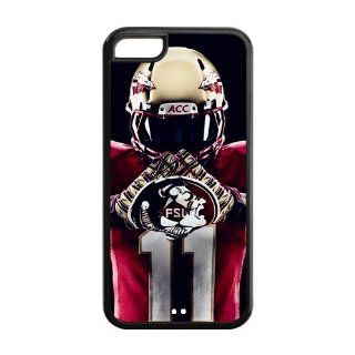 Custom NCAA Personalized Hard Case Number 11 Football Player in FSU Printed Cover For Apple iphone 5C: Cell Phones & Accessories