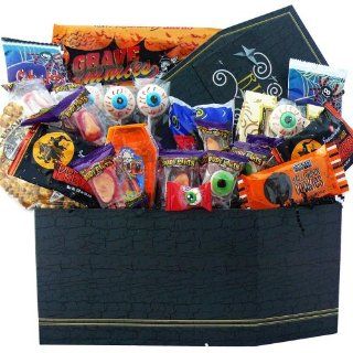 Art of Appreciation Gift Baskets Spooktacular Coffin of Candy and Halloween Treats : Gourmet Candy Gifts : Grocery & Gourmet Food
