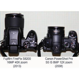 Fujifilm FinePix S8200 16.2MP Digital Camera with 3 Inch LCD (Black) : Point And Shoot Digital Cameras : Camera & Photo