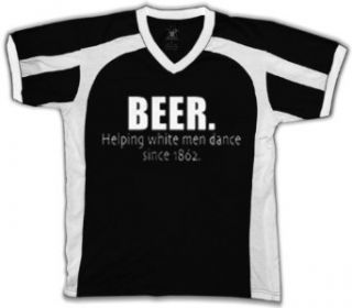 Beer. Helping White Men Dance Since 1862. Mens Sports T shirt, Funny Drinking Sayings Sport Shirt: Clothing