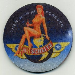 Schlitz Beer Coaster Set of 4   World War ll Pinup Girl   Since 1849 : Everything Else