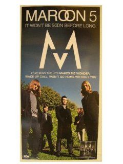 Maroon 5 Poster Maroon5 It Wont Be Soon Before Long : Prints : Everything Else