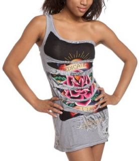 Ed Hardy Women's Torn Wings Dress at  Womens Clothing store: