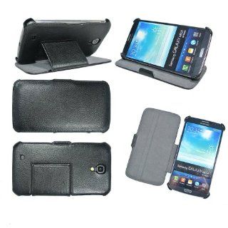 Ultra Slim Case for Samsung Galaxy Mega 6.3 i9200/i9205 with Stand up function   Flip Leather Folio Case / Cover for Galaxy Mega GT i9200/GT i9205 (PU Leather Luxury Accessories   Black)   3 screen protectors included in package !: Cell Phones & Access