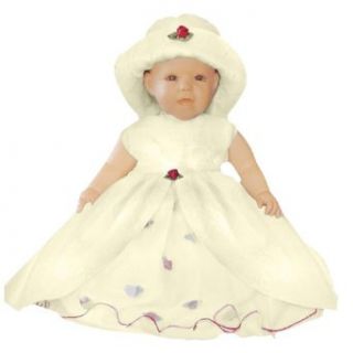 Sommer Taufkleid sommerliches Kleid Taufkleider Baby Babies fr Taufe Hochzeit Feste, Gre 80 86 Y17: Bekleidung