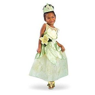 Disney Store Princess Tiana Princess and the Frog Dress Costume XS Girls Size 4: Toys & Games
