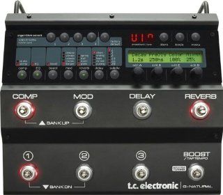 TC Electronic G Natural Floor Based Effects System Specifically for Acoustic Guitar with Microphone Preamp and Vocal Effects: Musical Instruments