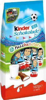 Ferrero   Kinder Schokolade Fuballstars   102g: Lebensmittel & Getrnke