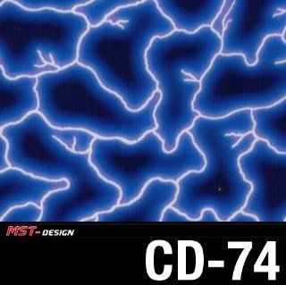 Starter Set Wassertransferdruck WTD "Blaue Blitze" 4m CD 74 / Wassertransferdruckfilm: Auto