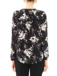 Floral print silk blouse  Rebecca Taylor