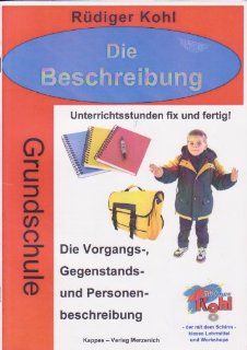 Die Beschreibung Grundschule Kopiervorlagen: Rdiger Kohl: Bücher