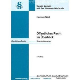 Karteikarten   ffentliches Recht im berblick: Karl Edmund Hemmer, Achim Wst: Bücher