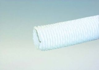 Dunstabzugsschlauch 1 m in Wei fr 150 mm Durchmesser leichte Ausfhrung PVC Stahldrahtspirale flexibel mit Rundanschluss Abluft Lftungsschlauch: Elektro Grogerte